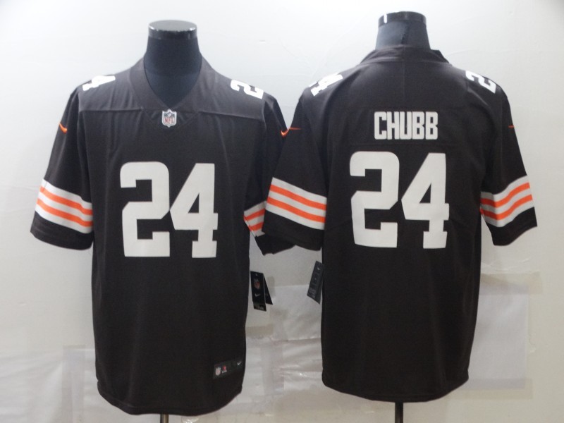 Men's Cleveland Browns Nick Chubb #24 Brown Jersey